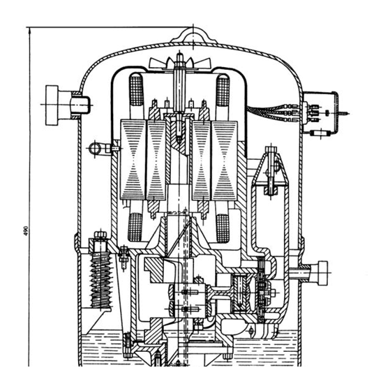 國產型全關閉壓縮機剖面圖